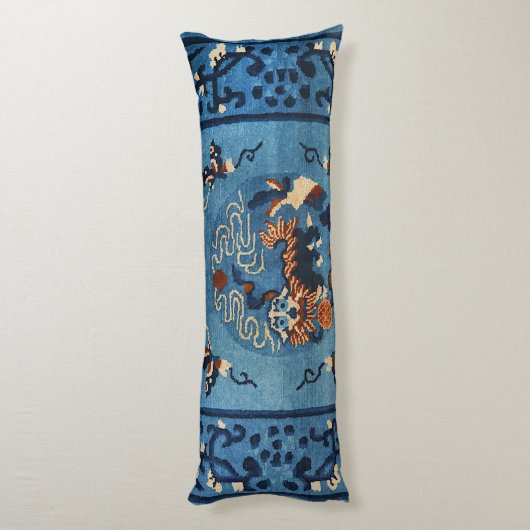 Coussins Longs Le bleu profond chinois aïnou  (Dos (Vertical))