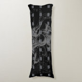 Coussins Longs Le chrome comme le zodiaque de Verseau se (Devant (Vertical))