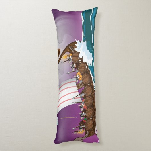Coussins Longs Le dessin du Viking Ship (Dos (Vertical))