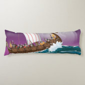 Coussins Longs Le dessin du Viking Ship (Devant)