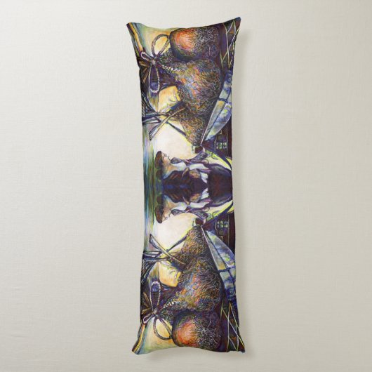 Coussins Longs Le destin hurlant de la vie (Dos (Vertical))