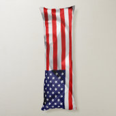 Coussins Longs Le drapeau des États-Unis d'Amérique (Dos (Vertical))