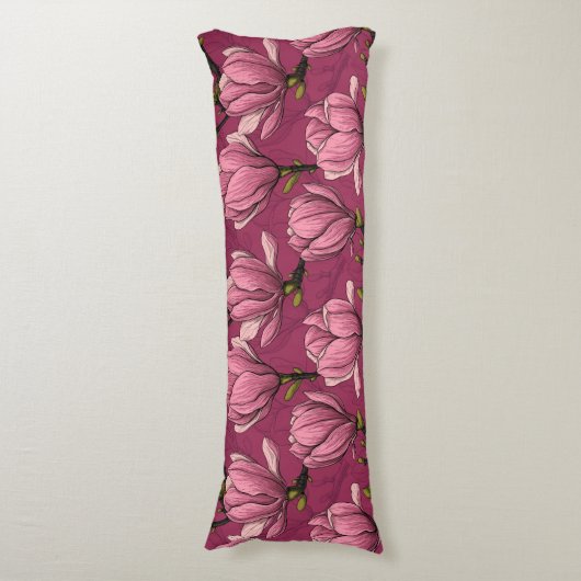 Coussins Longs Le jardin de Magnolia (Devant (Vertical))