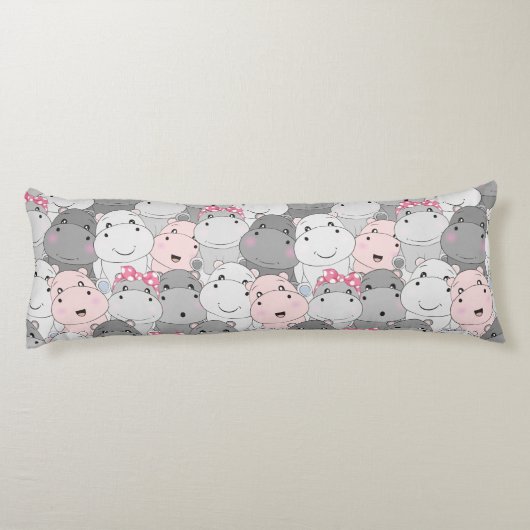 Coussins Longs Le joli Hippo (Dos)