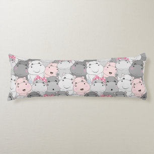 Coussins Longs Le joli Hippo