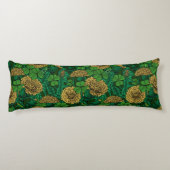 Coussins Longs Le pré en vert et jaune (Dos)