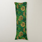 Coussins Longs Le pré en vert et jaune (Devant (Vertical))