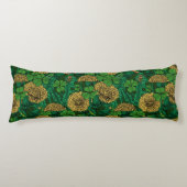 Coussins Longs Le pré en vert et jaune (Devant)