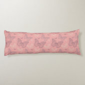 Coussins Longs Le rose de papillon (Dos)