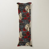 Coussins Longs Le secret de Raven. Illustration gothique sombre e (Devant (Vertical))