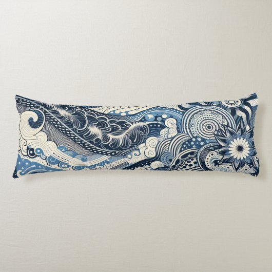 Coussins Longs Le Studio Maison Indigo Bloom (Devant)