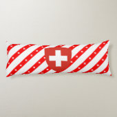 Coussins Longs Le Suisse barre le drapeau (Dos)