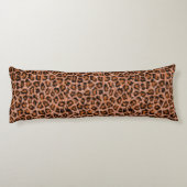 Coussins Longs Leopard Jaguar Chat fourrure Brown Motif-24609 (Dos)