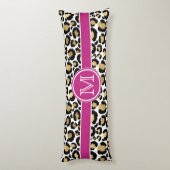 Coussins Longs Leopard personnalisé (Dos (Vertical))