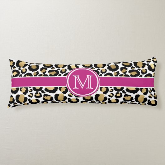 Coussins Longs Leopard personnalisé (Devant)