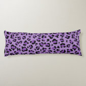 Coussins Longs Leopard Print, Léopard Spots, Purple Leopard (Dos)
