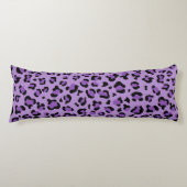 Coussins Longs Leopard Print, Léopard Spots, Purple Leopard (Devant)