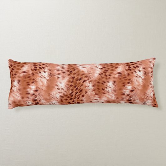 Coussins Longs Léopard rose rose (Dos)