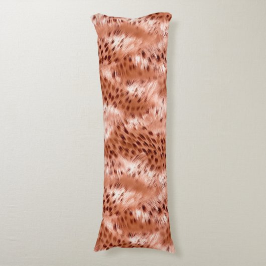 Coussins Longs Léopard rose rose (Devant (Vertical))