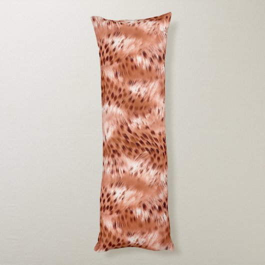 Coussins Longs Léopard rose rose (Dos (Vertical))