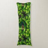 Coussins Longs Leprechaun black cat Saint Patrick's Day lumber (Devant (Vertical))