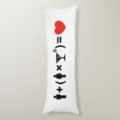 Coussins Longs L'équation d'amour pour les femmes (Devant (Vertical))