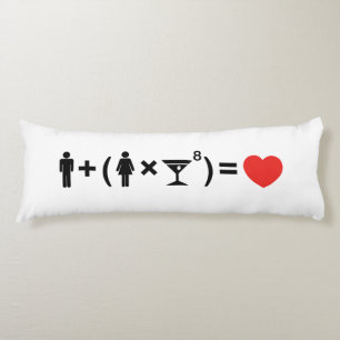 Coussins Longs L'équation d'amour pour les femmes