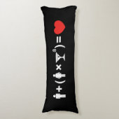 Coussins Longs L'équation d'amour pour les femmes (Devant (Vertical))