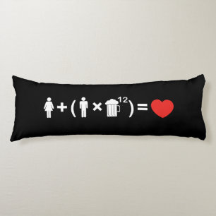 Coussins Longs L'équation d'amour pour les hommes