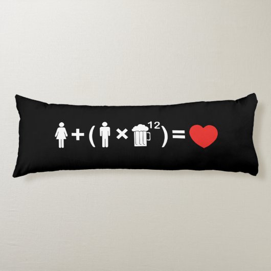 Coussins Longs L'équation d'amour pour les hommes (Devant)