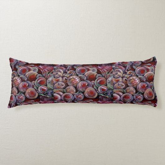 Coussins Longs Les balles de Noël rouges (Devant)