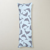 Coussins Longs Les dauphins dans le Motif marin (Dos (Vertical))