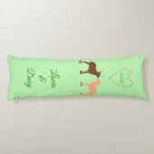 Coussins Longs Les Deux et Daisy Heart Custom (Dos)