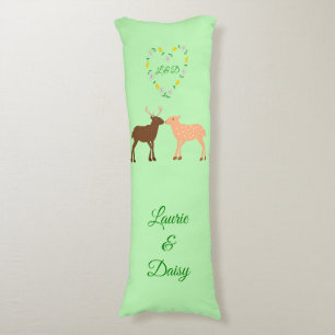 Coussins Longs Les Deux et Daisy Heart Custom