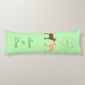 Coussins Longs Les Deux et Daisy Heart Custom (Devant)