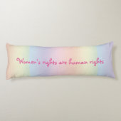 Coussins Longs Les droits des femmes sont des droits humains Orei (Dos)