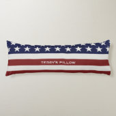 Coussins Longs Les Etats-Unis drapeau américain coutume (Devant)