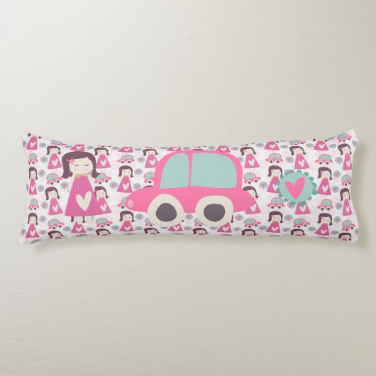 Coussins Longs Les Filles Se Rendre À Des Endroits (Devant)