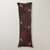 Coussins Longs Les Reddébutants dans les chrysanthèmes en brun et (Devant (Vertical))