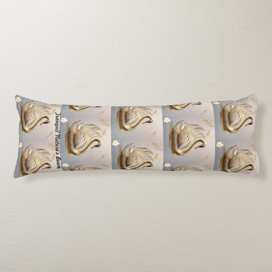 Coussins Longs "Les réflexions de Swan sur la beauté" (Devant)