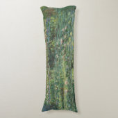 Coussins Longs L'étang À Eau, Peinture À L'Huile Paysagère, Monet (Devant (Vertical))