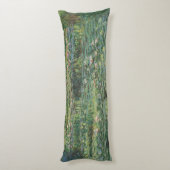 Coussins Longs L'étang À Eau, Peinture À L'Huile Paysagère, Monet (Dos (Vertical))