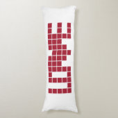 Coussins Longs LETTRE carré d'amour rouge mou (Devant (Vertical))