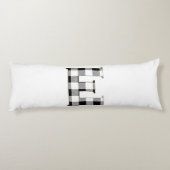 Coussins Longs Lettre En vichy E (Dos)