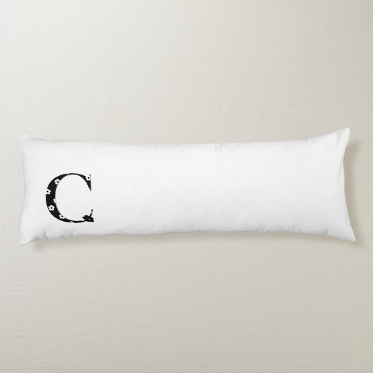 COUSSINS LONGS LETTRE FLEURIE C (Dos)