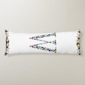 Coussins Longs Lettre initiale W Gemstone Design (Devant)