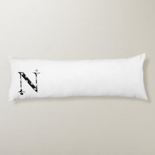 COUSSINS LONGS LETTRE MODÈLE FLEURI N