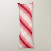 Coussins Longs Lever du soleil de Sakura rose tombant (Dos (Vertical))