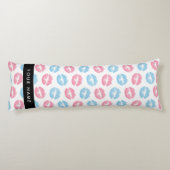 Coussins Longs Lèvres Roses, Lèvres Bleues, Baiser, Votre Nom, Pe (Dos)