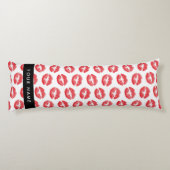 Coussins Longs Lèvres Rouges, Baiser, Baguette à lèvres, Votre No (Dos)